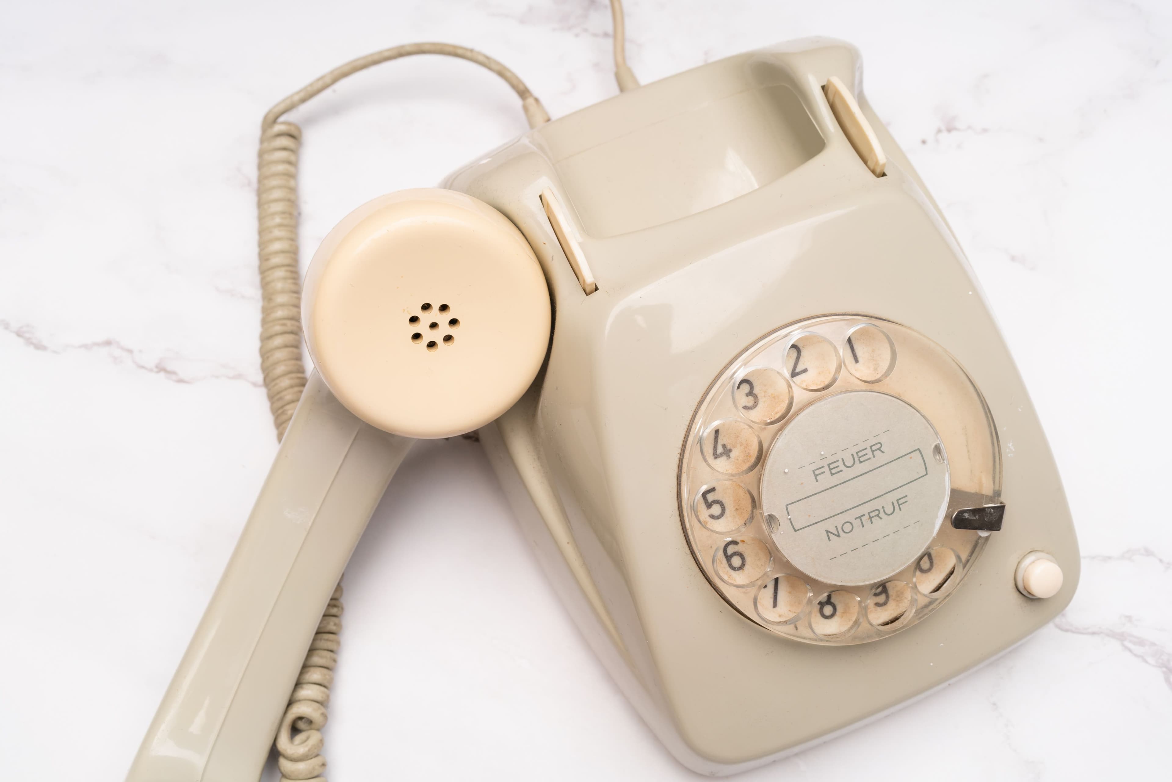 Vintage rotary telephone
